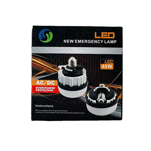 لامپ 30 وات LED سر پیچی شارژی دو حالته AC-DC مدل YY-9010